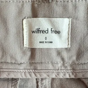 Aritzia Wilfred Free Light Gray Wide Leg Pants thumbnail 2