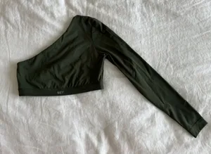 Set Active One-Shoulder Long Sleeve Bra thumbnail 1