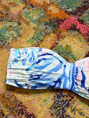 Lilly Pulitzer Jessamine Shirred Bandeau Size 6 thumbnail 3