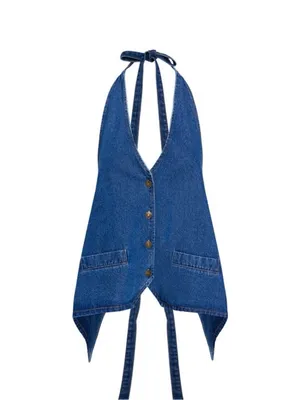 Lioness Hills Halter Dark Denim thumbnail 6