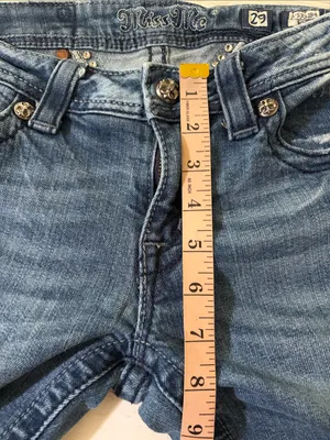 Miss Me Blue Denim Bootcut Jeans with Embellished Wing Pockets Size 29 thumbnail 12