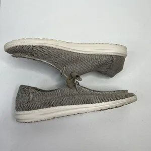Hey Dude Size‎ 8 Wendy Loafers Sox Beige Knit Slip On Shoes Lightweight Women's thumbnail 5
