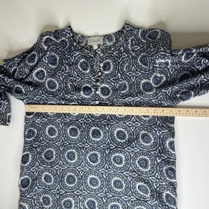 Cleobella Organic Cotton Floral Medallion Mini Dress Large Tunic Boho Relaxed‎ thumbnail 11