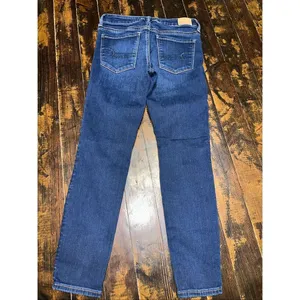 American Eagle 8 short destroyed stretch normcore jeggings thumbnail 3