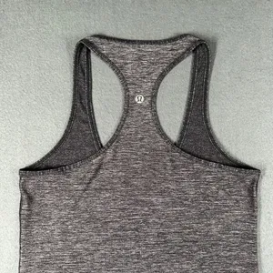 Lululemon Tank Top Womens 6* Heather Gray Cool Racerback Tank Top Pullover thumbnail 5