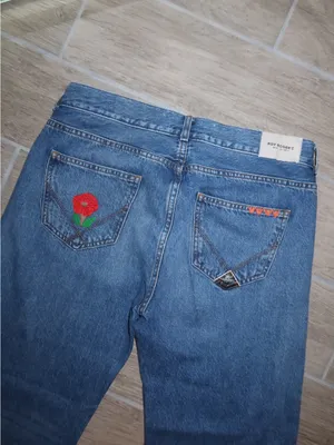 Roy Rogers blue ankle embroidered jeans Size 28 thumbnail 8