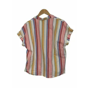 Madewell Bedtime Pajama‎ Top in Rainbow Stripe Size Medium #L0342 thumbnail 6