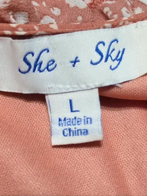 She & Sky V-neck Dress Size Large thumbnail 3