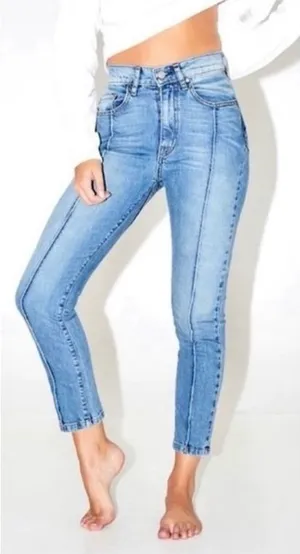 Revice Venus High Rise Cropped Star Jeans: Light Year Wash thumbnail 1