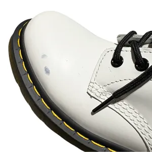 Like New Dr. Martens 1460 Smooth Leather Lace-Up Boots White Size 7 Retail $170 thumbnail 11