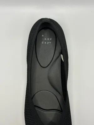 NWT A New Day Black Knit Pointed Toe Ballet Flats 11 Clean Girl Minimalist thumbnail 7