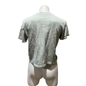 Madewell x Free & Easy Women's Crop T-Shirt Green Size S Graphic Back thumbnail 6