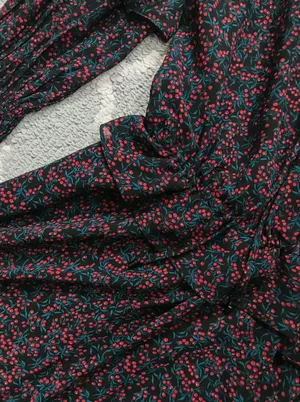 Revolve Holiday Print Ruffle Cinch Waist Mini Drszz thumbnail 6