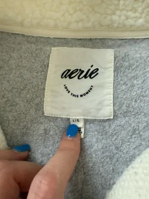 Aerie Quarter-Zip Sweatshirt thumbnail 3