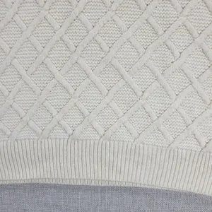 Tantrums Womens Vest One Size Ivory Wool Blend Cross Hatch Turtleneck Knit thumbnail 8