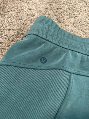 Lululemon Brushed Softstreme Ribbed High-Rise Jogger Green Jasper size 10 thumbnail 5