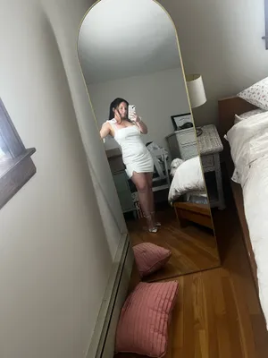 White Mini Dress Lulus thumbnail 2