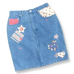 Vintage '90s NEW DEADSTOCK‎ Cambridge Country Store patriotic skirt size 8 thumbnail 1