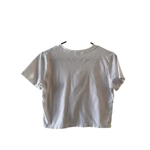 John Galt White Los Angeles Cropped Short Sleeve Tee Women Sz XS thumbnail 2