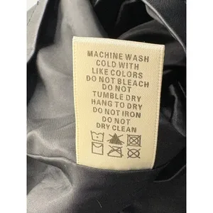 Max Studio Moto Jacket Women M Black Faux Leather Biker Asymmetric Zip Edgy thumbnail 9