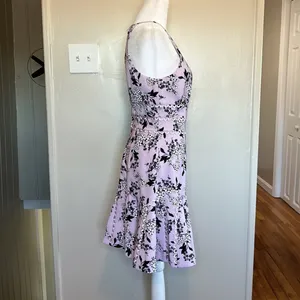 Keepsake x Revolvr Cherished Floral Mini Dress in Lilac Floral New Size Small thumbnail 6