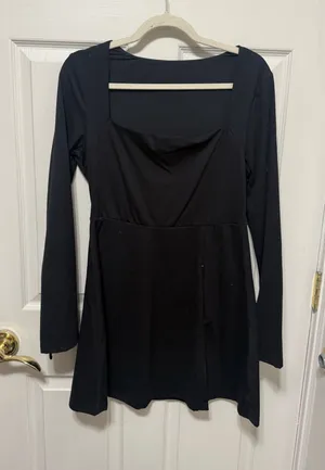Black Amazon Dress Square Neck thumbnail 1