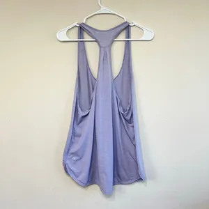 Lululemon Purple Silver Striped Singlet Athletic Tank 10 Women thumbnail 6