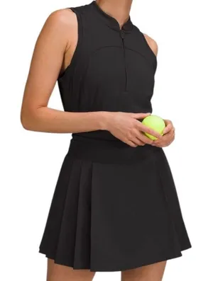 .Lululemon Side-Pleat High-Rise Tennis Skirt Black Size 4 thumbnail 1