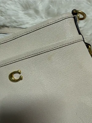 Coach Kitt Crossbody Bag Ivory Leather Gold Hardware thumbnail 8