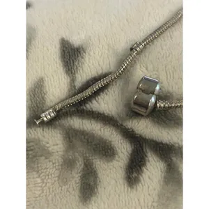 A035 size 7 inch 925 sterling silver bracelet for beads charms thumbnail 4