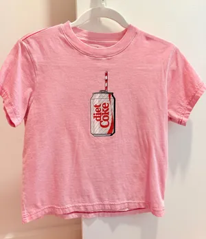 diet coke boxy tee Pink thumbnail 1