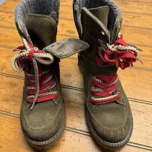 Bos. & Co. Side Zip Boots Women's 37‎ US 7.5 Outdoor Suede Leather Colony thumbnail 2
