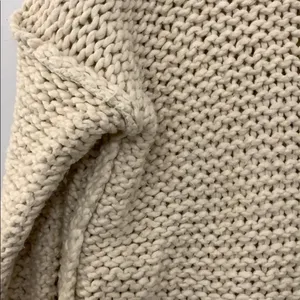 Free People Chunky Cotton Knit Cowl Neck Sweater thumbnail 6