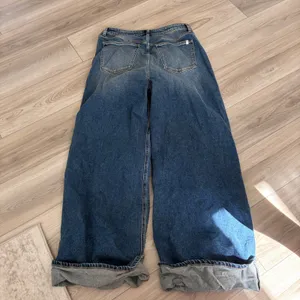 Sneak Peek Women Medium‎ Wash Wide Leg Cuffed Denim Jeans Size W32 thumbnail 5