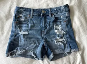 American Eagle Super Stretch Jean Shorts Size 4 thumbnail 1