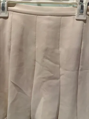 Amanda Uprichard Dixon Pleated Skort in Ivory, Size S thumbnail 2