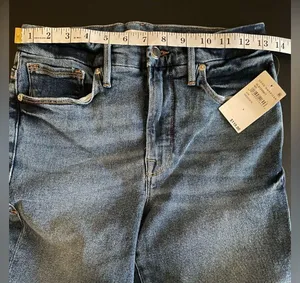 NWT Good American Good Legs Straight Jeans Blue Indigo478 Color High Rise Size 6 thumbnail 9