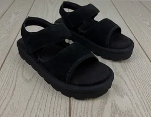 Koolaburra by UGG Women's Tizz Adjustable Suede Sandals US9 Black $80 thumbnail 1
