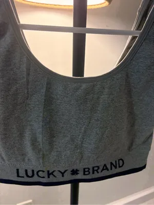 Lucky Brand Heather Gray Sports Bralette thumbnail 2
