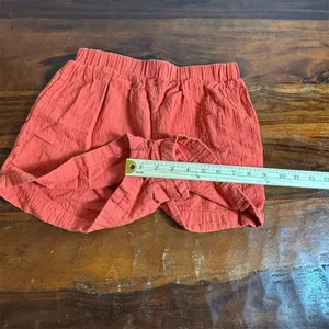 SNDYS Everyday Shorts Womens Size‎ S Coral Textured Elastic Waist Pull-On thumbnail 3