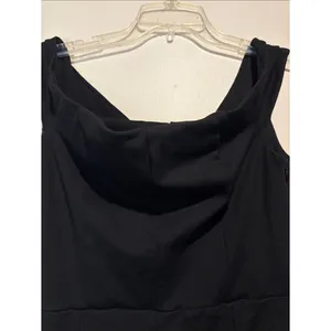 Reformation Ryder Off Shoulder Fitted Stirrup Jumpsuit Black L thumbnail 7