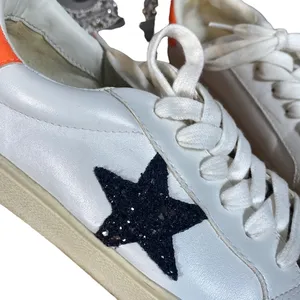 Steve Madden Women’s White Leather Pursued Sneakers Leopard Cap Toe Size 7.5 thumbnail 7