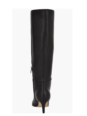 Calvin Klein Garry Leather Knee-High Pointed-Toe Boots in Black, Size 6, NEW thumbnail 8