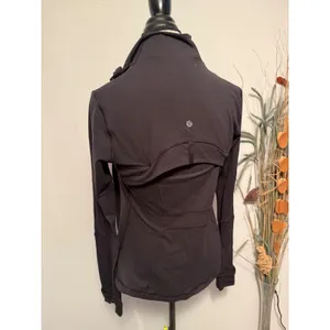 Lululemon Define Jacket Black missing Zip Yoga‎ Track Jacket Womens Size 8 flaw thumbnail 2
