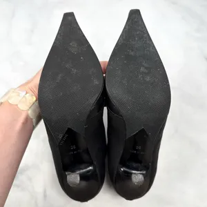 Giuseppe Zanotti Vicini Vintage Y2K Shearling Zip Pointed Ankle Booties Black 36 thumbnail 12