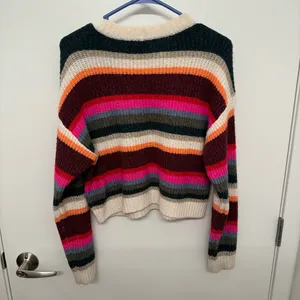 American Eagle Rainbow Striped Sweater thumbnail 6