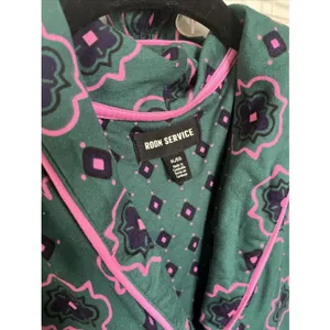 Room Service Women’s Pajama Sleep Set Green Pink Size XL X-Large NWOT thumbnail 4