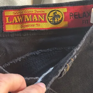 Vintage high waist lawman western denim jeans in black cowboycore‎ size 25 thumbnail 11