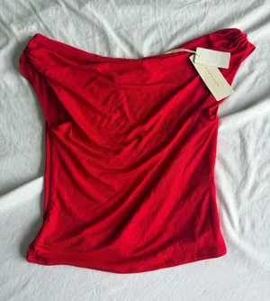 red altard state off the shoulder top nwt thumbnail 1
