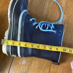 Sorel Women's 1964 Premium Blue Brown Leather Rubber Waterproof Snow Boots 10 thumbnail 11